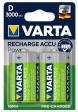 Batería D Recargable ACCU Power 1.2V 3000mAh conjunto de blister 2 piezas - Varta