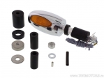 BL 1000 POLISHED CHROME turn signal with orange glass for handlebar end mounting - Kellermann