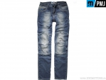 Blugi femei moto / casual PMJ Jeans FLOM13 Florida Denim Mid (albastru) - PM Jeans