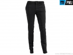 Blugi femei moto / casual PMJ Jeans SAND17 Santiago Black (negru) - PM Jeans