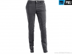 Blugi femei moto / casual PMJ Jeans SAND17 Santiago Grey (gri) - PM Jeans