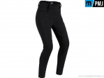 Blugi femei moto / casual PMJ Jeans Spring Black (negru) - PM Jeans