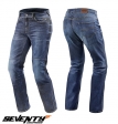 Blugi (jeans) moto barbati Seventy model SD-PJ2 tip Regular fit culoare: albastru (cu insertii Aramid Kevlar) - Albastru, 4XL