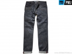 Blugi moto / casual PMJ Jeans CIT16 City Denim Raw (albastru inchis) - PM Jeans