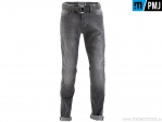 Blugi moto / casual PMJ Jeans Legg17 Legend Caferacer Grey (gri) - PM Jeans