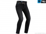 Blugi moto / casual PMJ Jeans Legn20 Legend Caferacer Black (negru) - PM Jeans