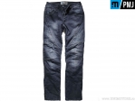 Blugi moto / casual PMJ Jeans TIT15 Titanium Denim (albastru inchis) - PM Jeans
