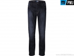 Blugi moto / casual PMJ Jeans VOY18 Voyager Long Denim Blue (albastru inchis) - PM Jeans