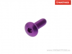 Bolt cap bomb M4 x 0.50 x 12 mm aluminum violet - JM