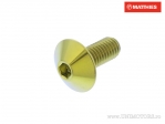 Bolt cap bomb M5 x 0.80 x 12 mm gold titanium - JM
