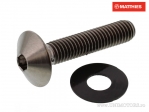 Bolt cap bomb M5 x 0.80 x 25 mm titanium gri - JM