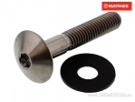 Bolt cap bomb M6 x 1.00 x 35 mm titanium gri - JM