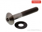 Bolt cap bomb Pro Bolt M5 x 0.80 x 35 mm titanium gri - JM