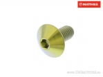 Bolt cap Pro Bolt M5 x 0.80 x 10 mm gold titanium - JM