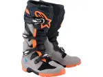 Bottes Tech 7 Enduro - Noir, Orange Fluo, Gris Chaud - Adulte - 34103442