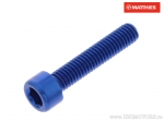 Bout dop Pro Bolt M6 x 1.00 x 30 mm aluminium blauw - JM
