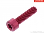 Bout dop Pro Bolt M8 x 1.25 x 30 mm aluminium rood - JM