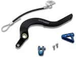 Brake Pedal - black/blue - Yamaha WR 250 F ('15-'18) / YZ 250 F 60th Anniversary ('16) / YZ 250 FX ('15-'23) - Moose