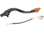 Brake pedal - black/orange - KTM EXC-F 450 ('17-'23) / SX 125 SX-F 250 ('17-'22) / XC-W 150 ('17-'18) - Moose