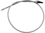 Câble de compteur de vitesse en acier inoxydable tressé Armor Coat pour Harley-Davidson - Chrome - 06550067