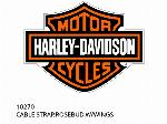 CABLE STRAP,ROSEBUD,W/WINGS - 10270 - Harley-Davidson