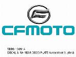 Calcomanía 3, placa decorativa trasera derecha - 5BR0-190914 - CFMOTO