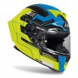 Casca integrala (full-face) Airoh GP 550 S Challenge albastru/galben mat: Mărime - L