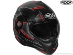 Casca moto Roof Desmo Storm Matt Black-Titan-Red (negru-titan-rosu mat) - Roof