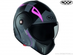 Casca moto Roof New Boxxer Viper Matt Black-Pink (negru-roz mat) - Roof