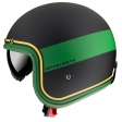 Casca open face MT Le Mans 2 SV Tant C9 negru/auriu mat (ochelari soare integrati)