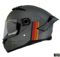 Casco integral MT Thunder 4 SV MIL C2 gris mate (visor solar integrado) - Gris mate, M (57/58cm)