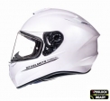 Casco integral para motocicleta MT Targo solid A0 blanco brillante - Blanco brillante, L (59/60cm)