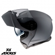Casco modular Axxis modelo Gecko SV A1 negro mate (visor solar integrado)