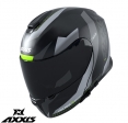 Casco modular Axxis modelo Gecko SV Shield B2 gris brillante (visor solar integrado)