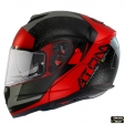 Casco Modular MT Atom SV Adventure A5 Rojo Mate Listo para Pinlock - Rojo Mate, L (59/60cm)