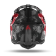 Casco Wraap Alien rosso opaco: Taglia - L