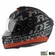 Casque intégral MT Blade 2 SV Check B2 Gris/Orange Mat (Visière Solaire Intégrée)