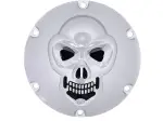 Chrom 3D Totenkopf Derby Deckel - Schwarz, Chrom - 11070631