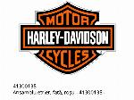Cilindretto completo, anteriore, rosso - 41300135 - Harley-Davidson
