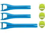 Cinghie stivali Blitz XP MX - Blu - Gioventù - 34300877