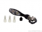 Clignotant + position LED Micro 1000 PL NOIR avec verre transparent longueur 70mm - Kellermann
