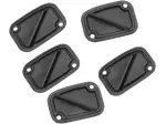 Clutch Master Cylinder Cover Replacement Gaskets - Black, Flat - 06120395