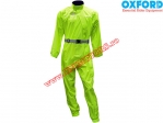Combinezon (pelerina) protectie ploaie verde fluorescent - Oxford