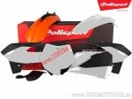 Conjunto de plástico (branco - laranja) - KTM SX 85 ('13-'17) - Polisport