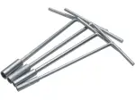 Conjunto de soquetes métricos com cabo em T - Prata, Estanho, Níquel - 38120045