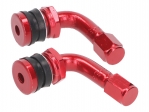 Conjunto de válvulas para neumáticos (ángulo de 90° / rojo) - 101 Octane