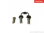 Contact hub with keys (kit of 3 locks) - Vespa FL 125 XL2 / PK 125 ETS / PK 50 / PK 80 S / PK 80 S E-Starter / PK 80 S Lusso - J