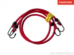 Courroie élastique 2 pièces 1 m x 10 mm rouge - JM
