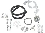 Crankcase Breather with Support Bracket Kit - Black, Chrome - DS289082