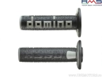 Cross-Enduro Lenkergriffe Set - Domino - Farbe: Schwarz/Grau (Länge: 120 mm) - RMS